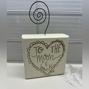 Collins Small Picture Holder Decor - To the Moon and Back Picture Holder
